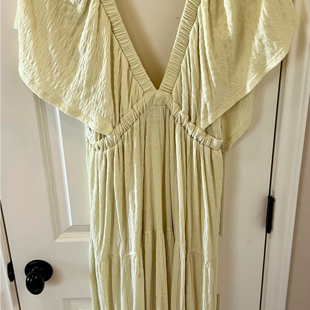 Free People Beach Cream Maxi Dress